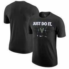 Milwaukee Bucks Just Do It T-Shirt Black - NBA