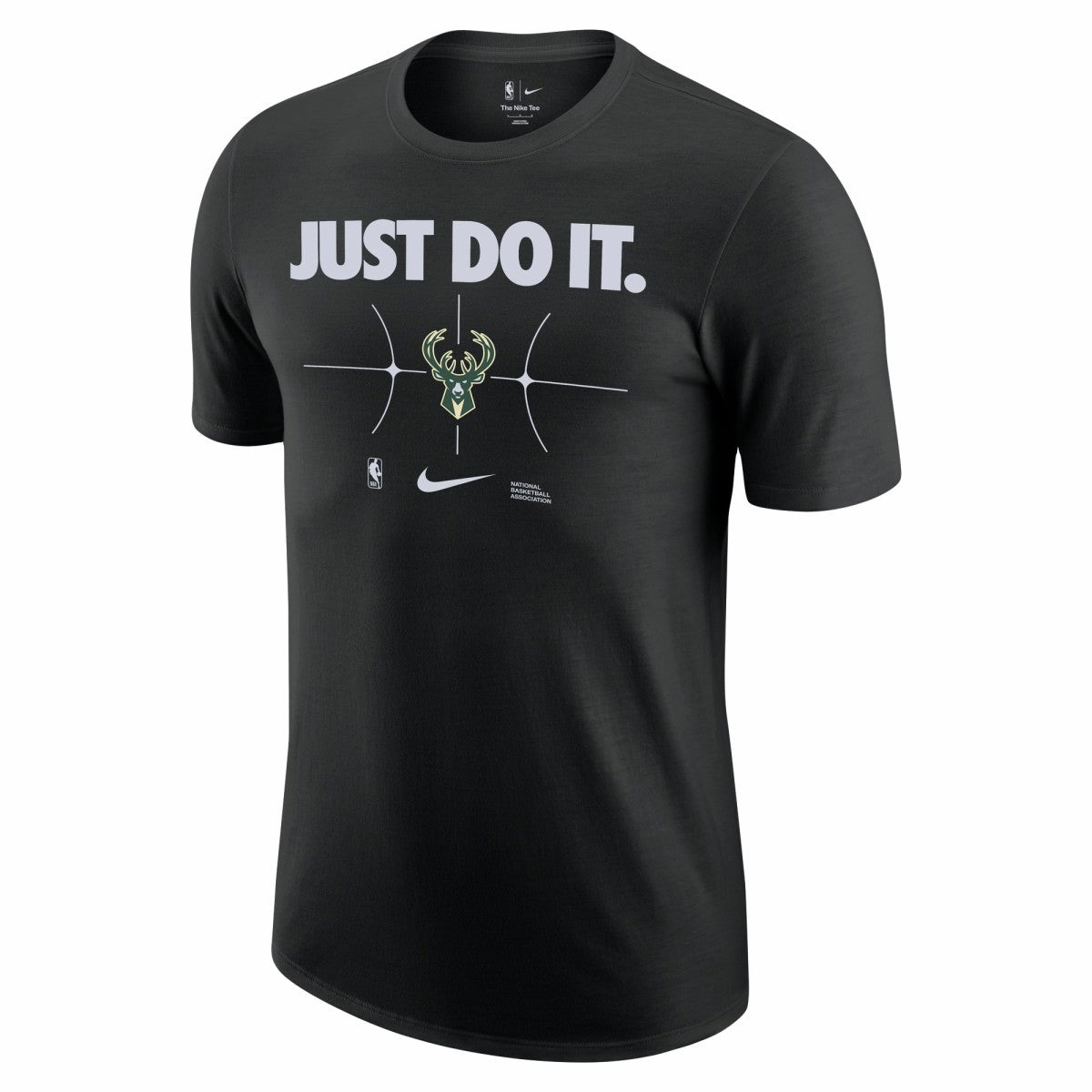 Milwaukee Bucks Just Do It T-Shirt Black - NBA