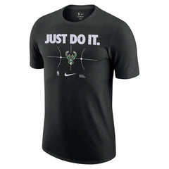 Milwaukee Bucks Just Do It T-Shirt Black - NBA