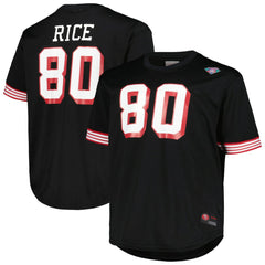 Jerry Rice San Francisco 49ers Big & Tall Mesh Player Name & Number Top Black | Mitchell & Ness