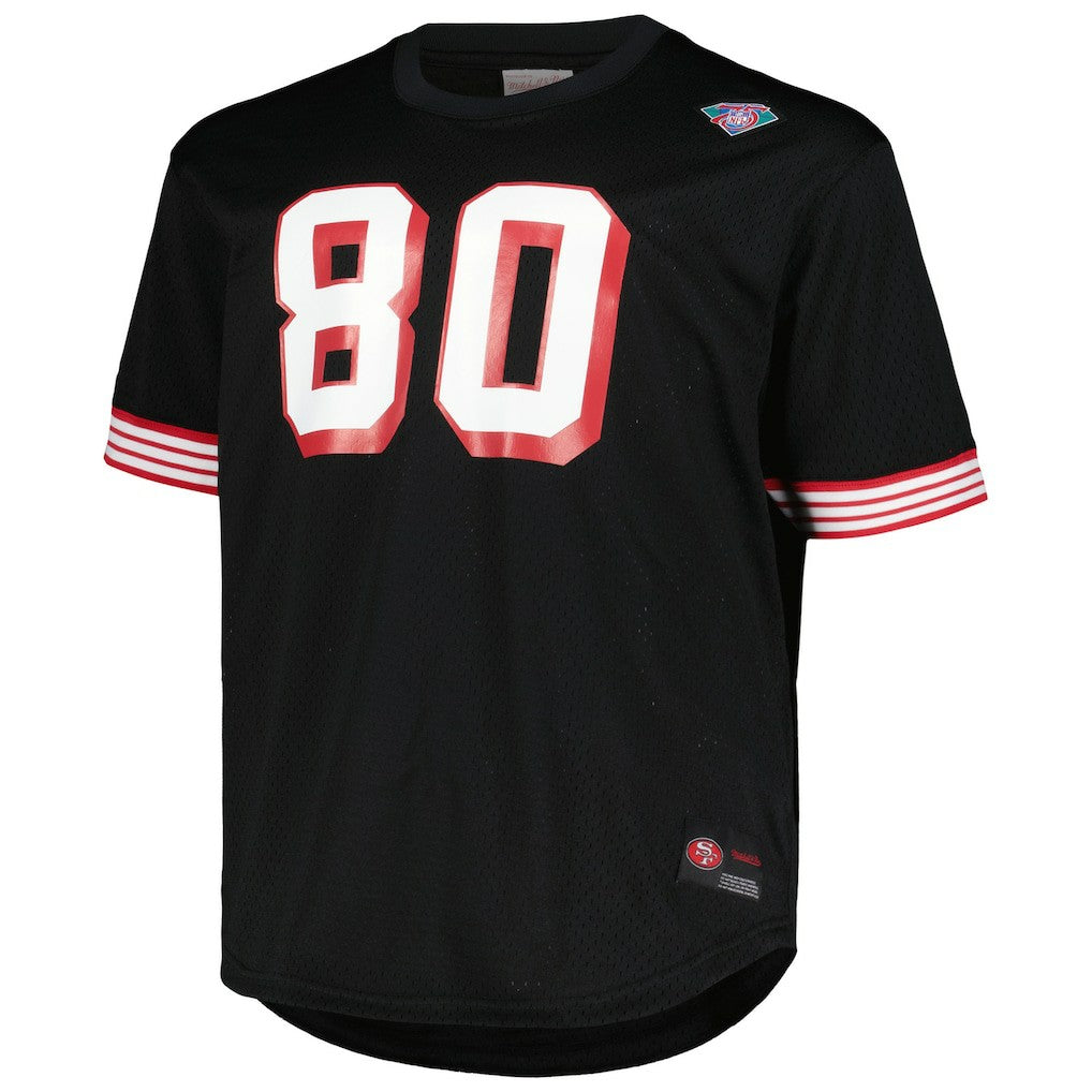 Jerry Rice San Francisco 49ers Big & Tall Mesh Player Name & Number Top Black | Mitchell & Ness