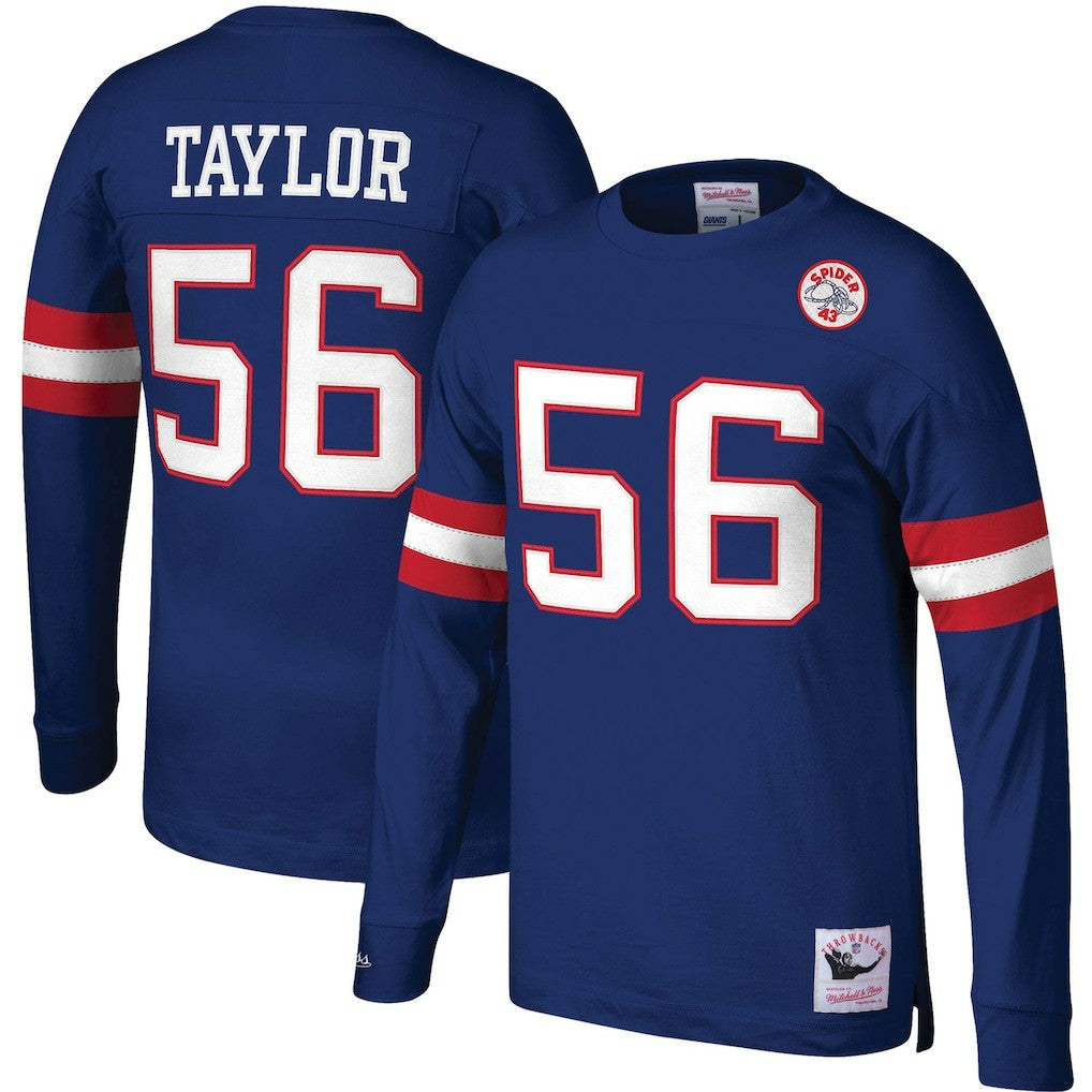 Lawrence Taylor New York Giants Big & Tall Cut & Sew Player Name & Number Long Sleeve T-Shirt Royal | Mitchell & Ness