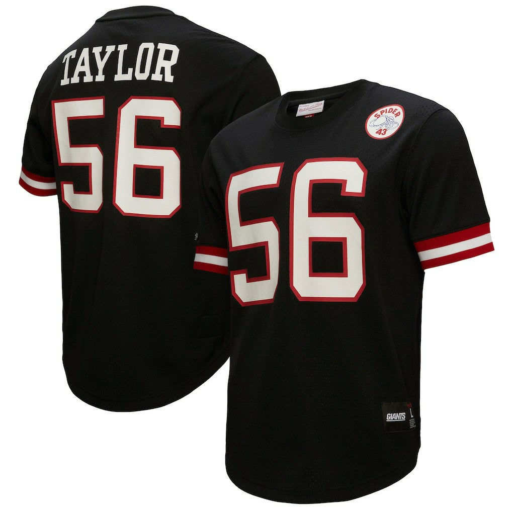 Lawrence Taylor New York Giants Big & Tall Mesh Player Name & Number Top Black | Mitchell & Ness