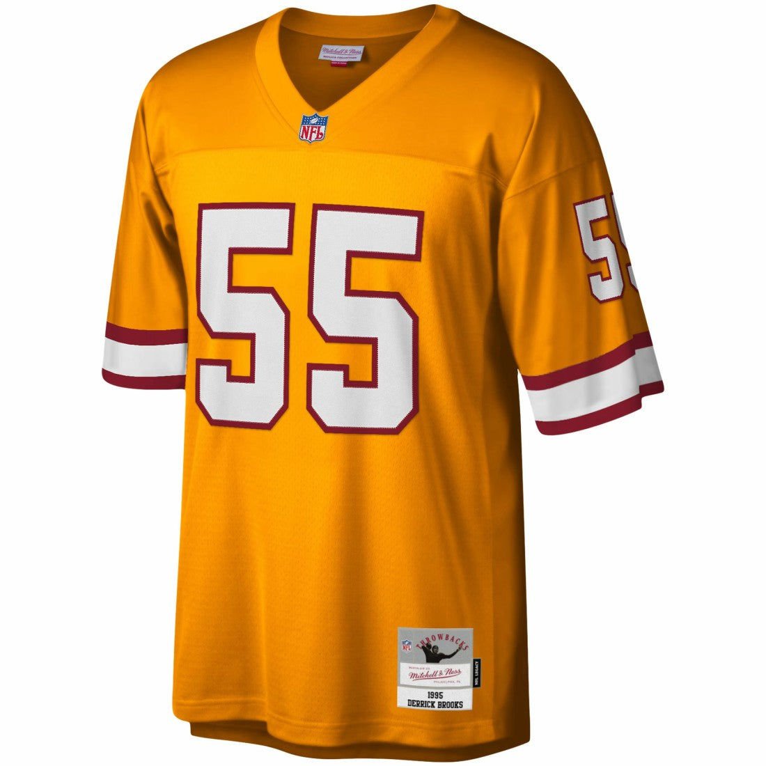 Derrick Brooks Tampa Bay Buccaneers Big & Tall 1995 Legacy Retired Player Jersey Orange | Mitchell & Ness