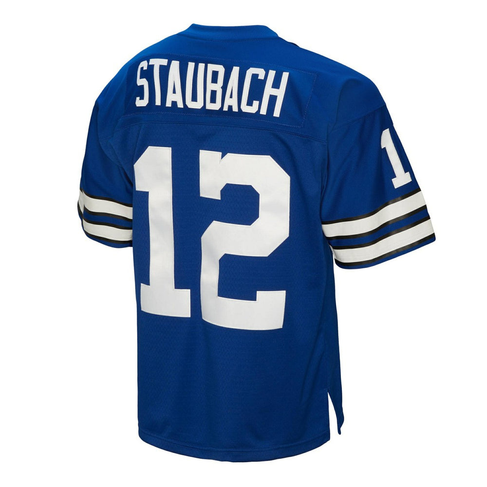 Roger Staubach Dallas Cowboys Big & Tall 1971 Legacy Retired Player Jersey Navy | Mitchell & Ness