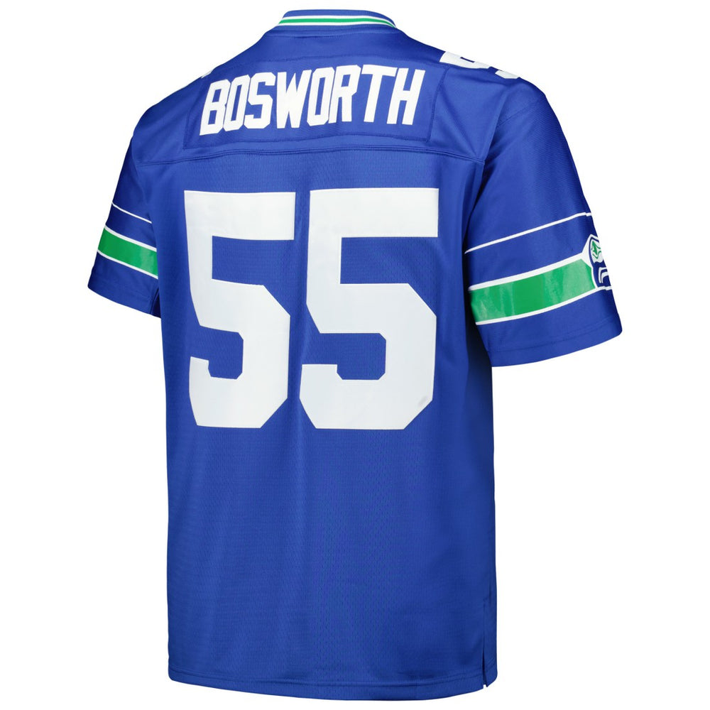 Brian Bosworth Seattle Seahawks Big & Tall 1987 Legacy Retired Player Jersey Royal | Mitchell & Ness
