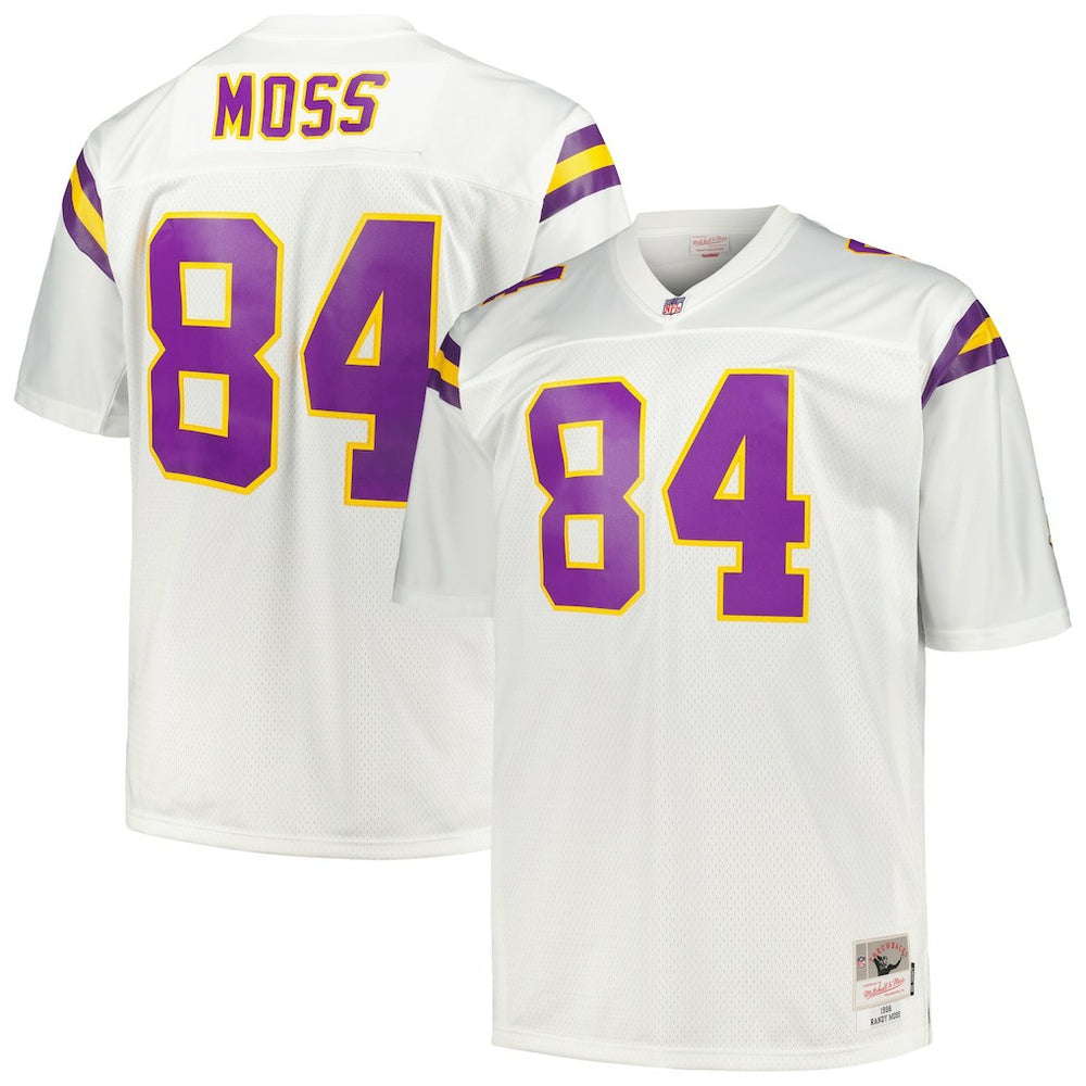 Randy Moss Minnesota Vikings Big & Tall 1998 Legacy Retired Player Jersey White | Mitchell & Ness