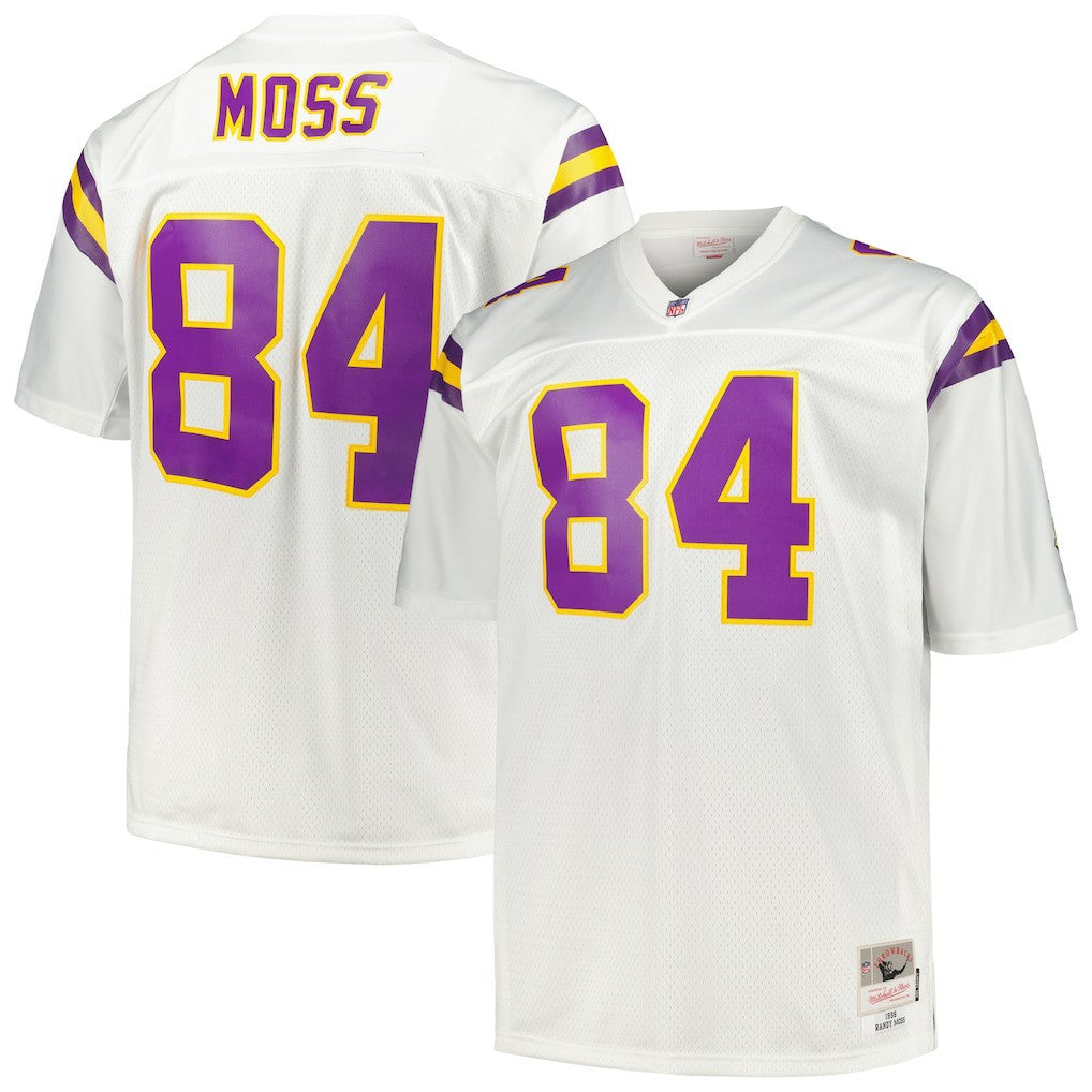 Randy Moss Minnesota Vikings Big & Tall 1998 Legacy Retired Player Jersey White | Mitchell & Ness