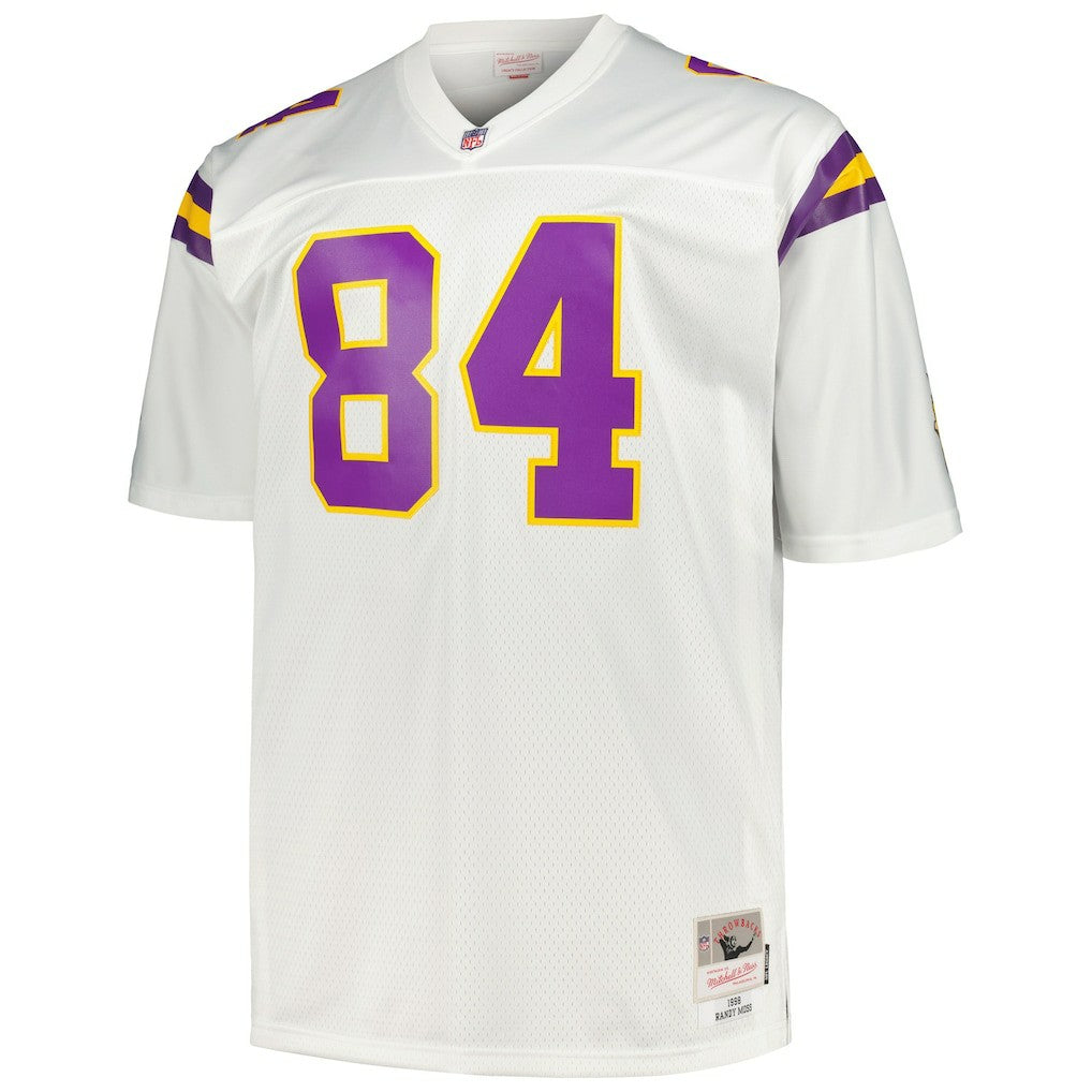 Randy Moss Minnesota Vikings Big & Tall 1998 Legacy Retired Player Jersey White | Mitchell & Ness