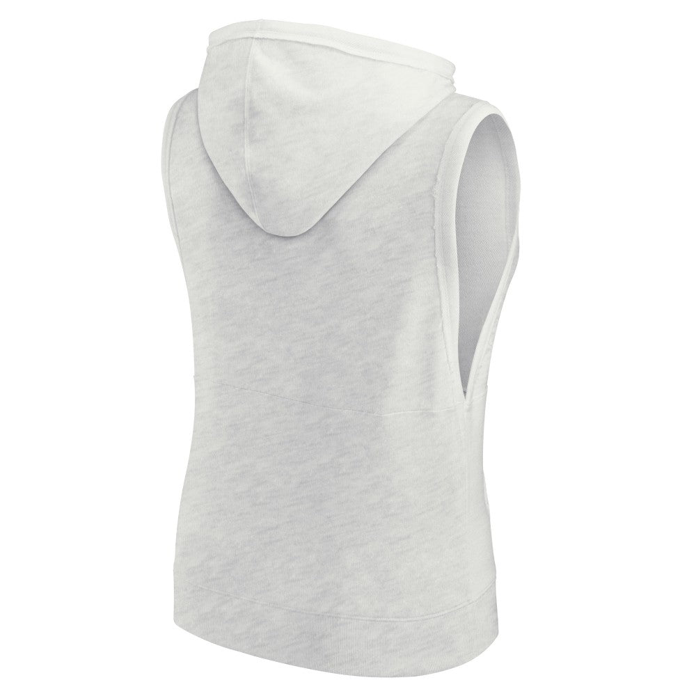 Los Angeles Dodgers Fanatics Women's Lounge Script Sleeveless Pullover Hoodie - MLB