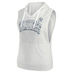 New York Yankees Fanatics Women's Lounge Script Sleeveless Pullover Hoodie - MLB