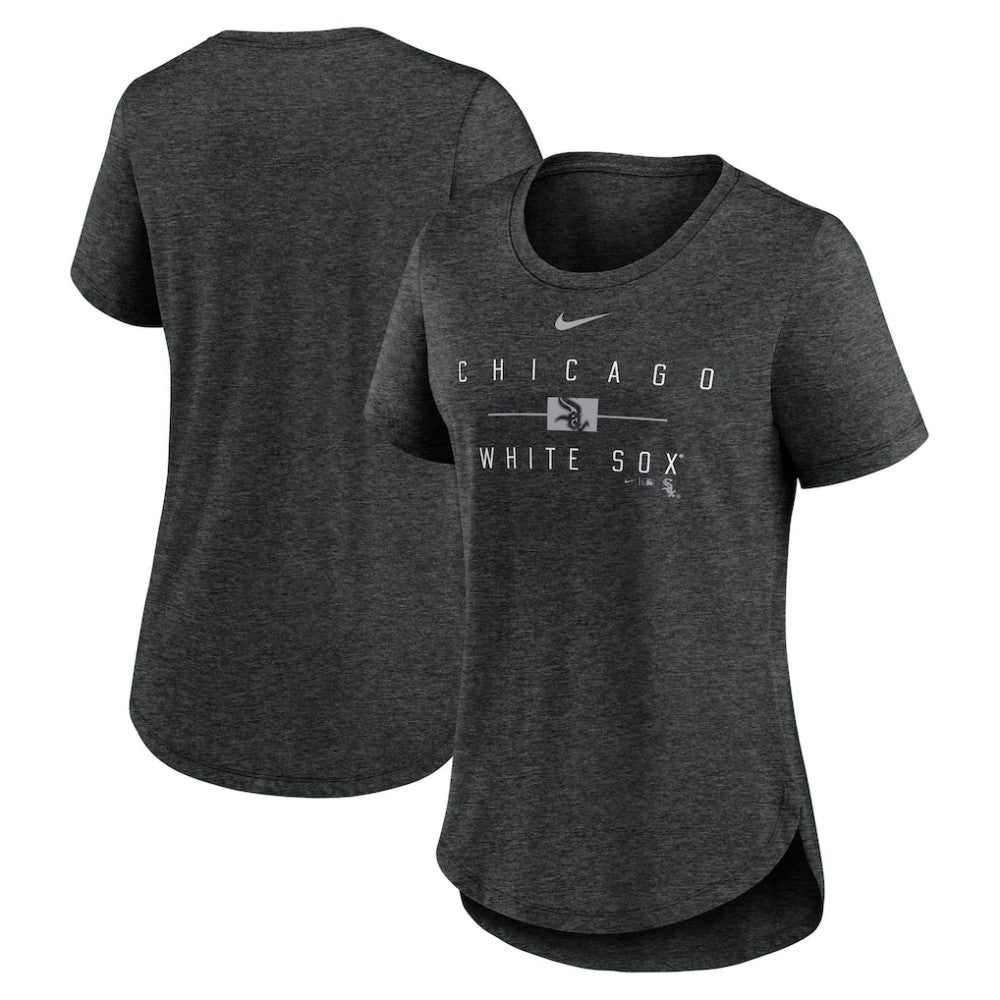 Chicago White Sox Nike Women's Knockout Team Stack Tri-Blend T-Shirt - MLB
