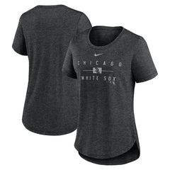 Chicago White Sox Nike Women's Knockout Team Stack Tri-Blend T-Shirt - MLB