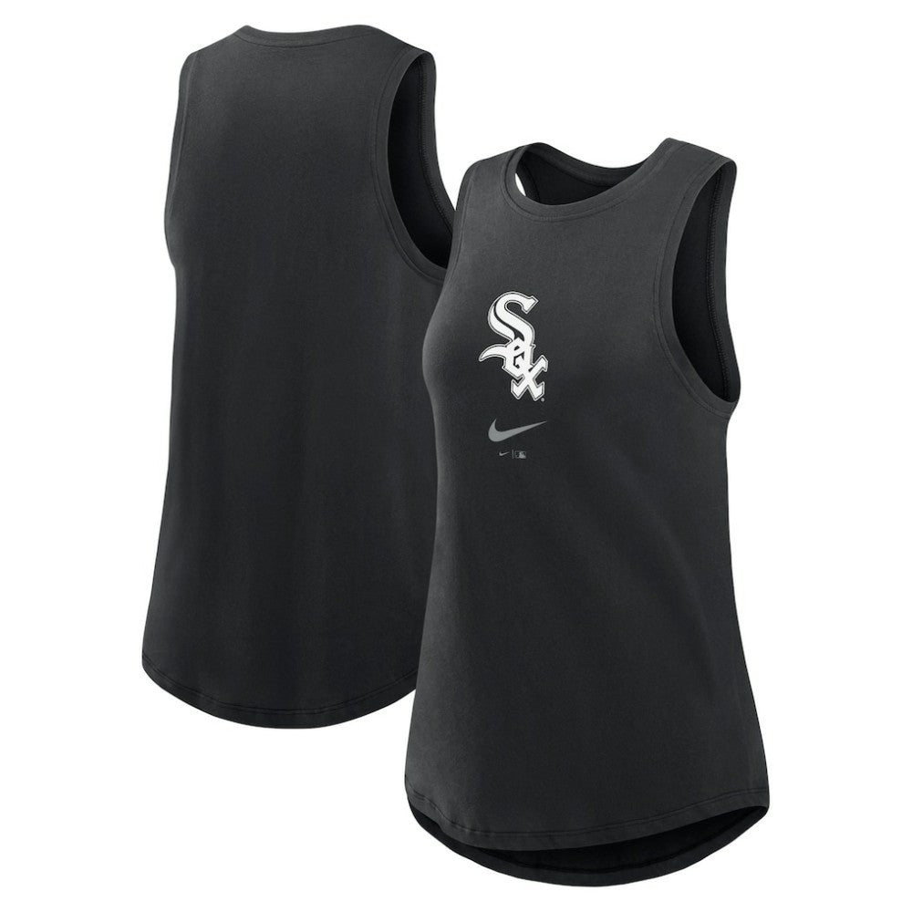 Chicago White Sox Nike Women's Legacy Icon High Neck Dri-FIT Tank Top - MLB