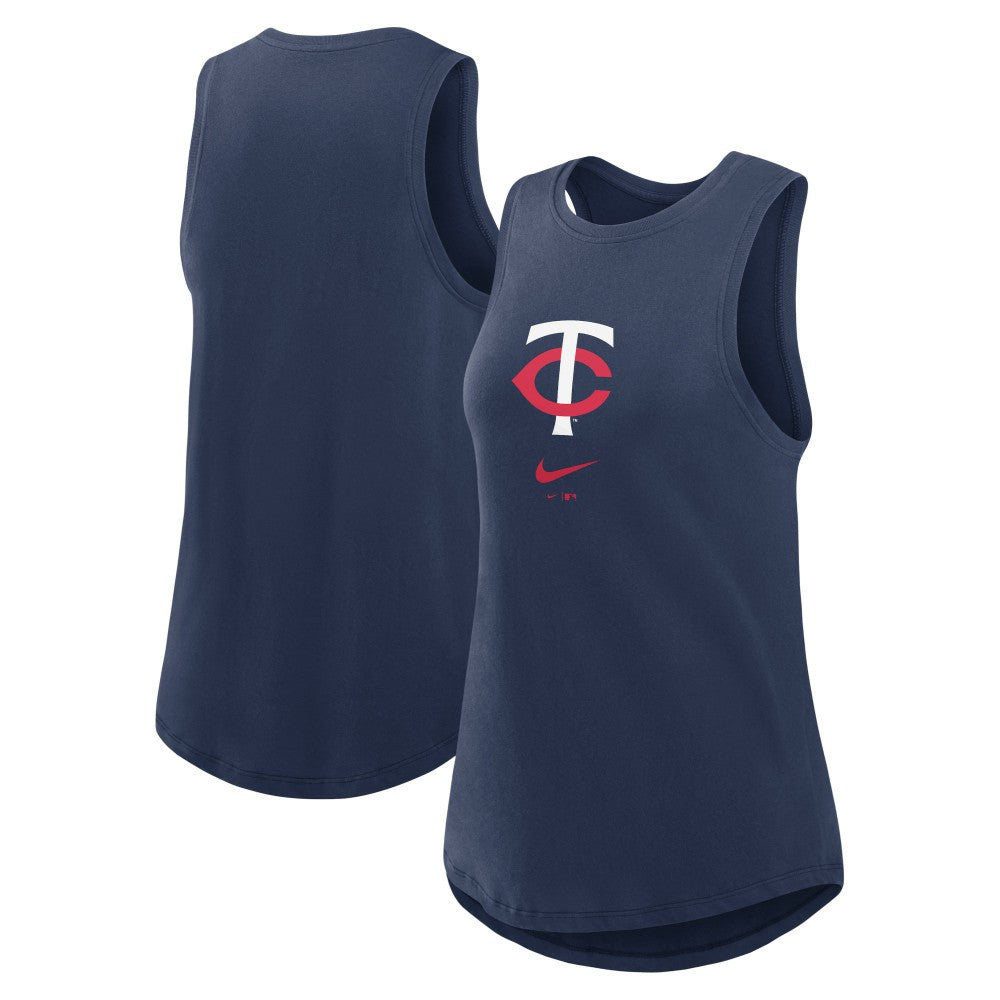 Minnesota Twins Nike Women's Legacy Icon High Neck Dri-FIT Tank Top - MLB