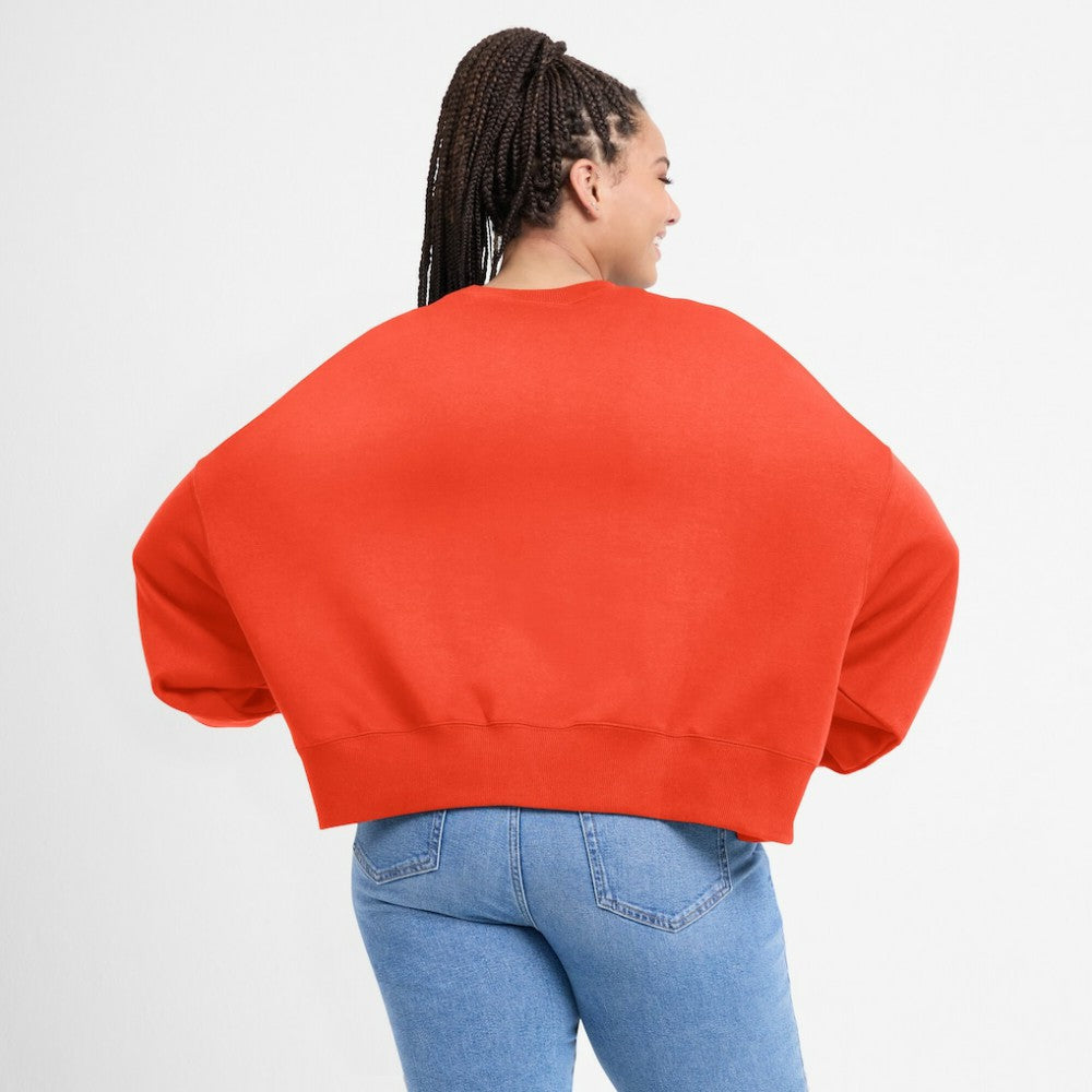 Houston Astros Nike Women's Oversized Cropped Pullover Sweatshirt - MLB
