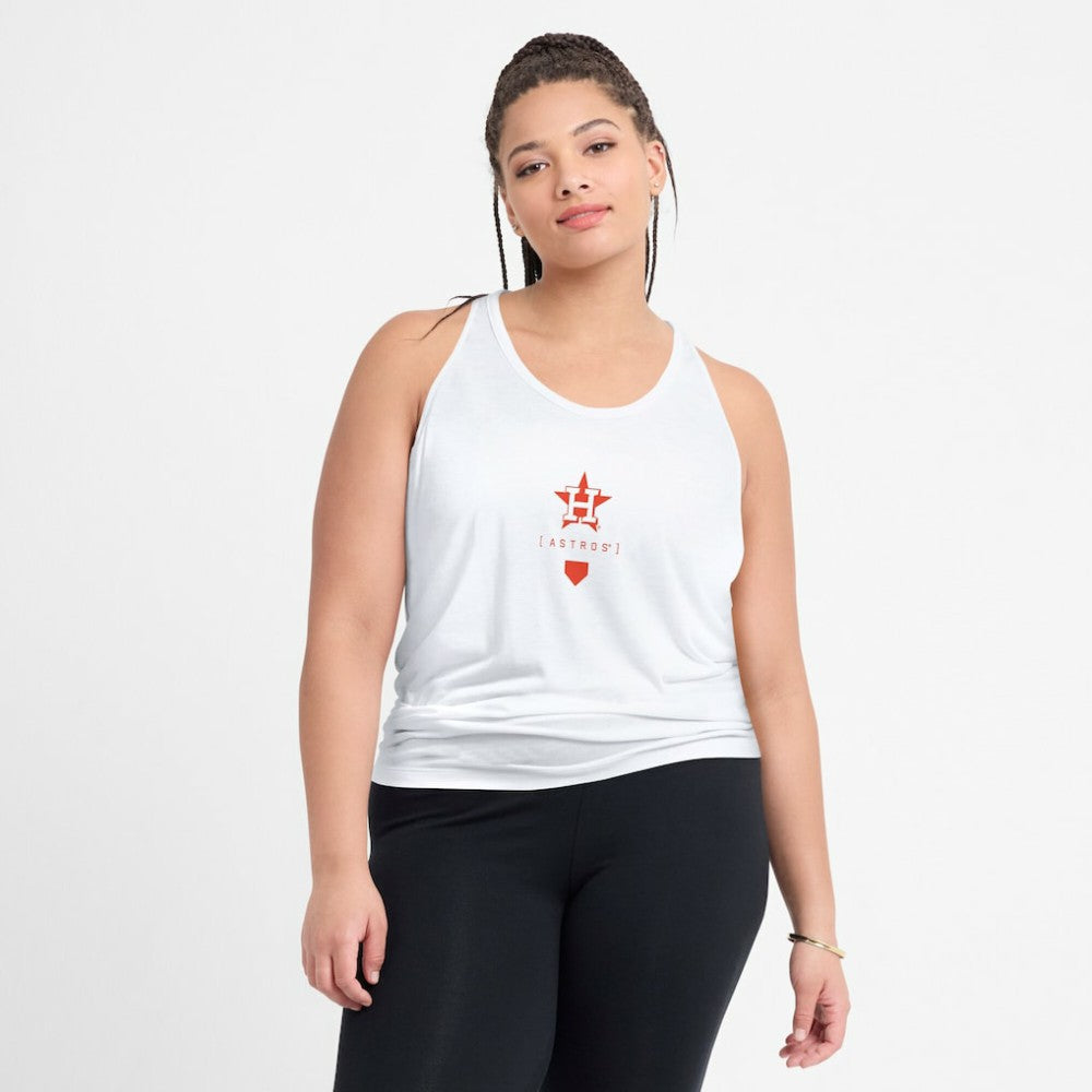Houston Astros Nike Women's Open-Back Crisscross Dri-FIT Tank Top - MLB