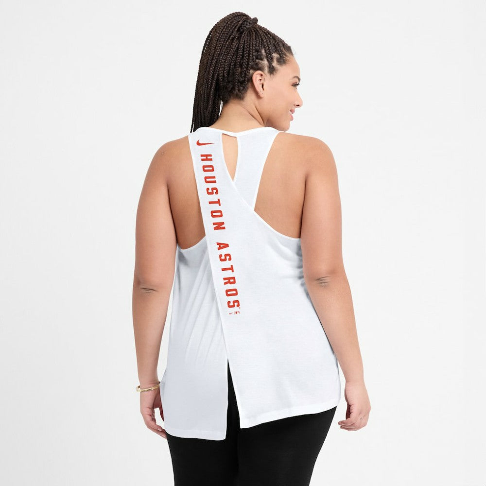 Houston Astros Nike Women's Open-Back Crisscross Dri-FIT Tank Top - MLB