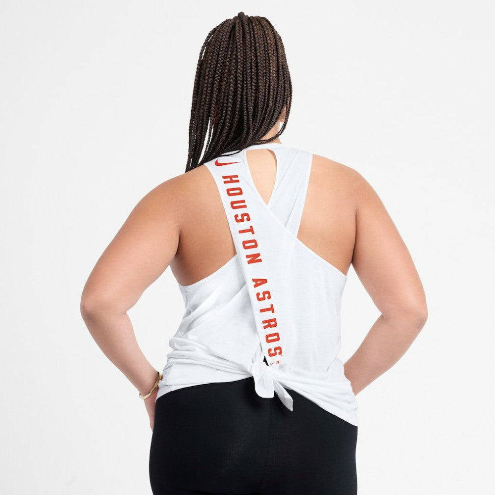 Houston Astros Nike Women's Open-Back Crisscross Dri-FIT Tank Top - MLB