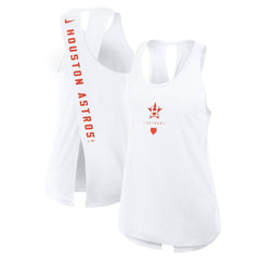 Houston Astros Nike Women's Open-Back Crisscross Dri-FIT Tank Top - MLB