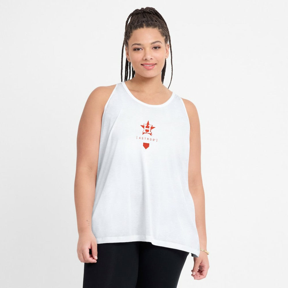 Houston Astros Nike Women's Open-Back Crisscross Dri-FIT Tank Top - MLB