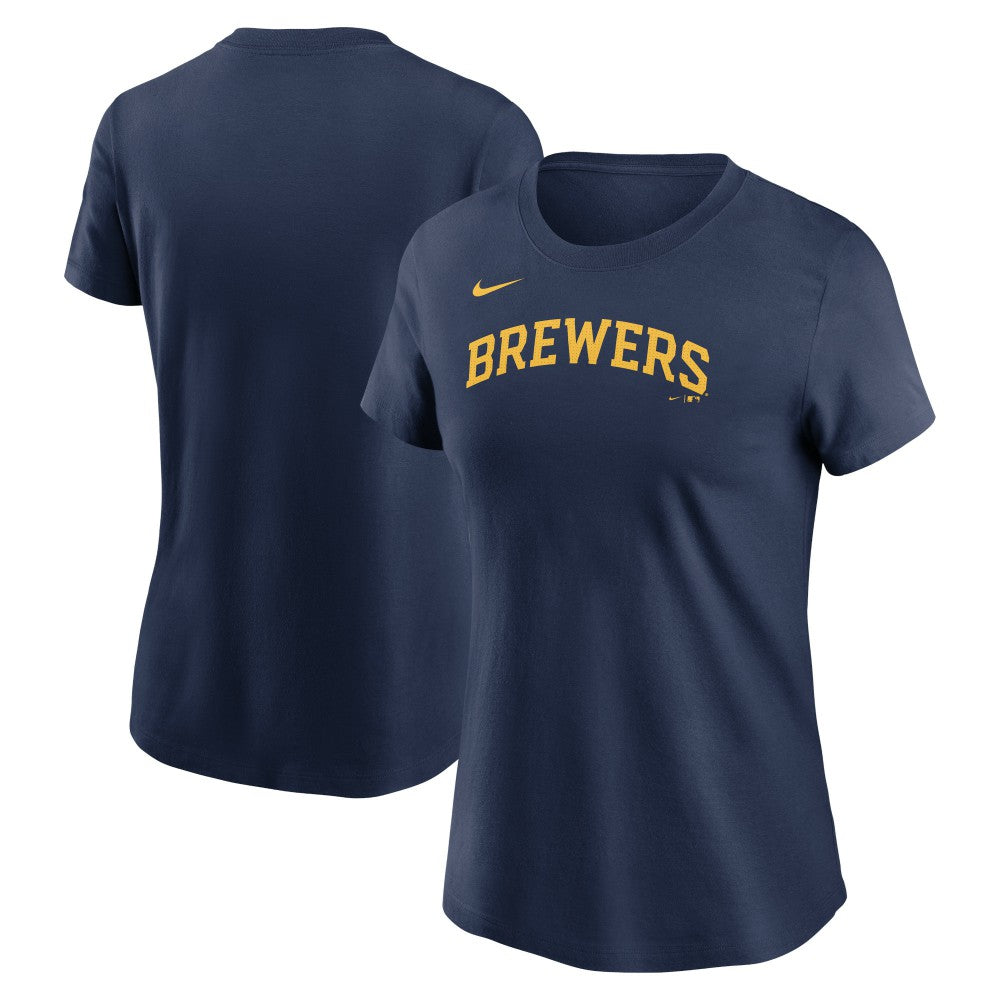 Milwaukee Brewers Nike Women's Wordmark T-Shirt - MLB
