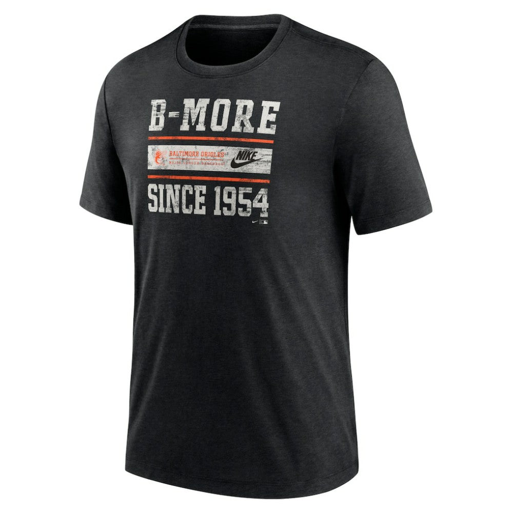 Baltimore Orioles Nike Cooperstown Collection Local Stack Tri-Blend T-Shirt - MLB