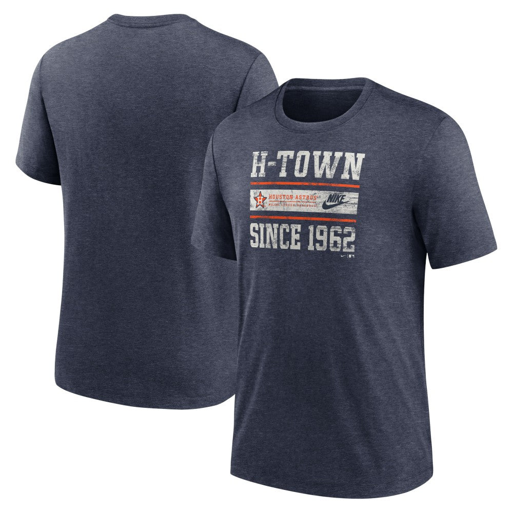Houston Astros Nike Cooperstown Collection Local Stack Tri-Blend T-Shirt - MLB