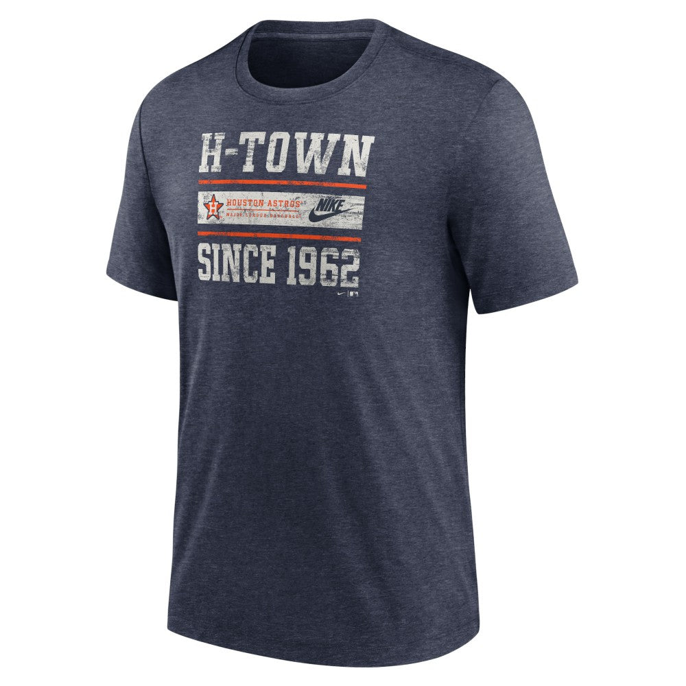 Houston Astros Nike Cooperstown Collection Local Stack Tri-Blend T-Shirt - MLB
