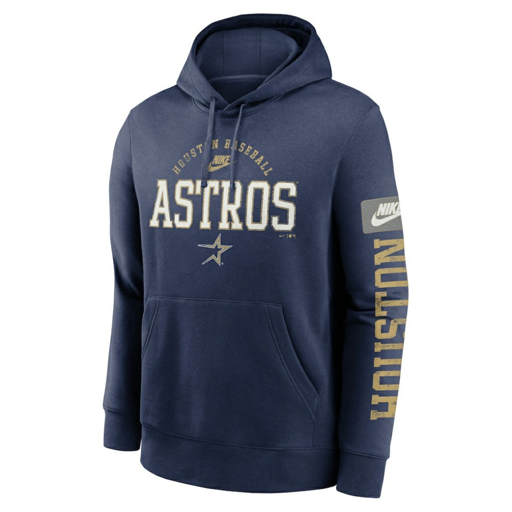 Houston Astros Nike Cooperstown Collection Splitter Club Fleece Pullover Hoodie - MLB