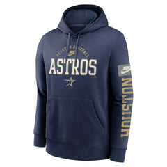 Houston Astros Nike Cooperstown Collection Splitter Club Fleece Pullover Hoodie - MLB