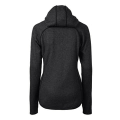 Philadelphia Eagles Cutter & Buck Women's Gridiron Classics Logo Mainsail Sweater-Knit Full-Zip Hoodie Heather Charcoal | NFL