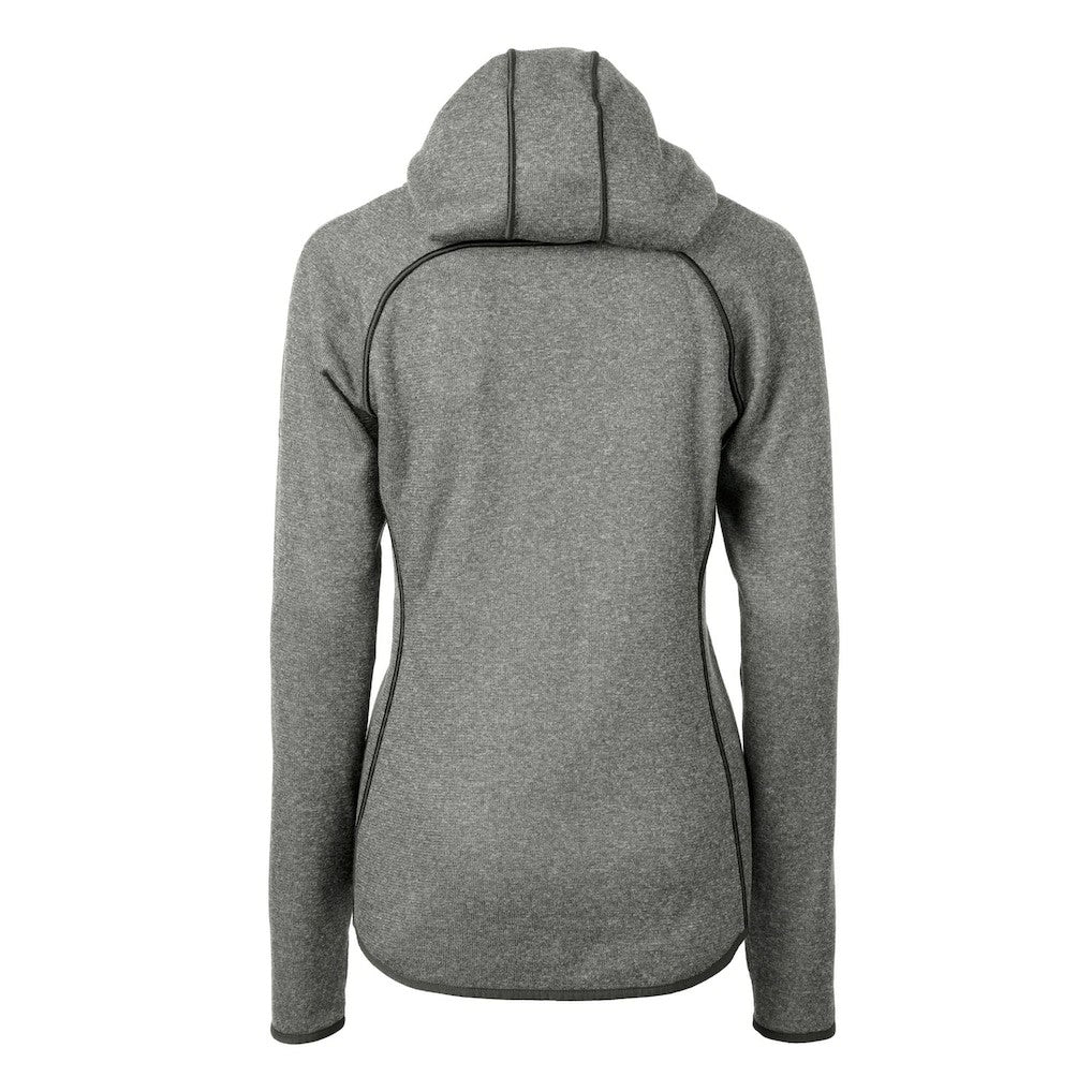 Philadelphia Eagles Cutter & Buck Women's Gridiron Classics Logo Mainsail Sweater-Knit Full-Zip Hoodie Heather Gray | NFL