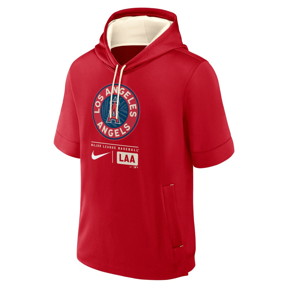 Los Angeles Angels Nike City Connect Color Block Short Sleeve Pullover Hoodie - MLB