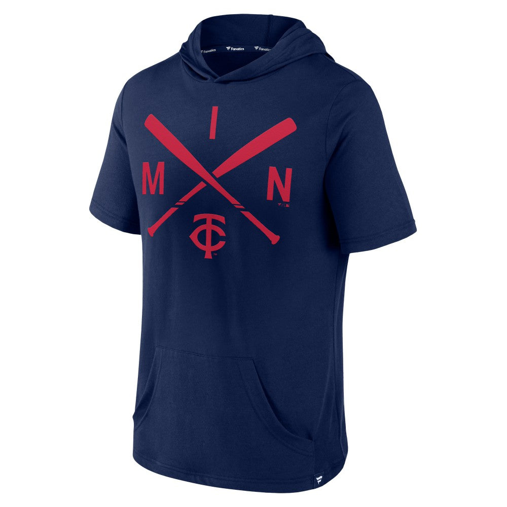Minnesota Twins Fanatics Iconic Rebel Short Sleeve Hooded Top - MLB