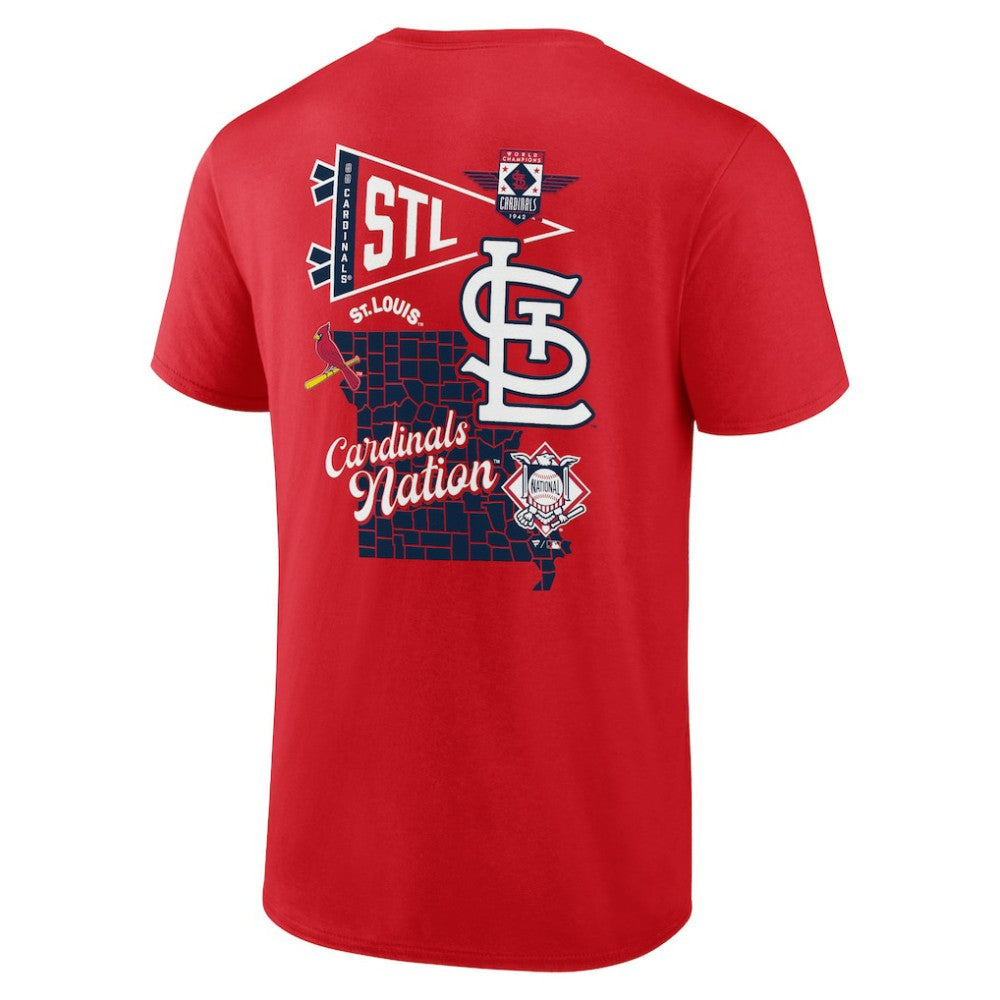 St. Louis Cardinals Fanatics Split Zone T-Shirt - MLB