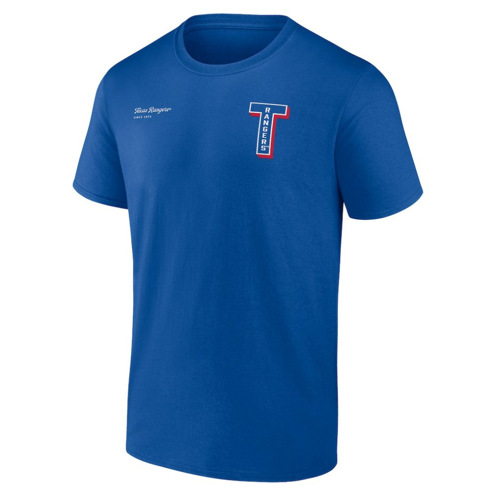 Texas Rangers Fanatics Split Zone T-Shirt - MLB