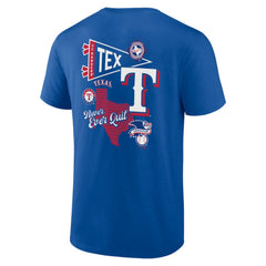 Texas Rangers Fanatics Split Zone T-Shirt - MLB