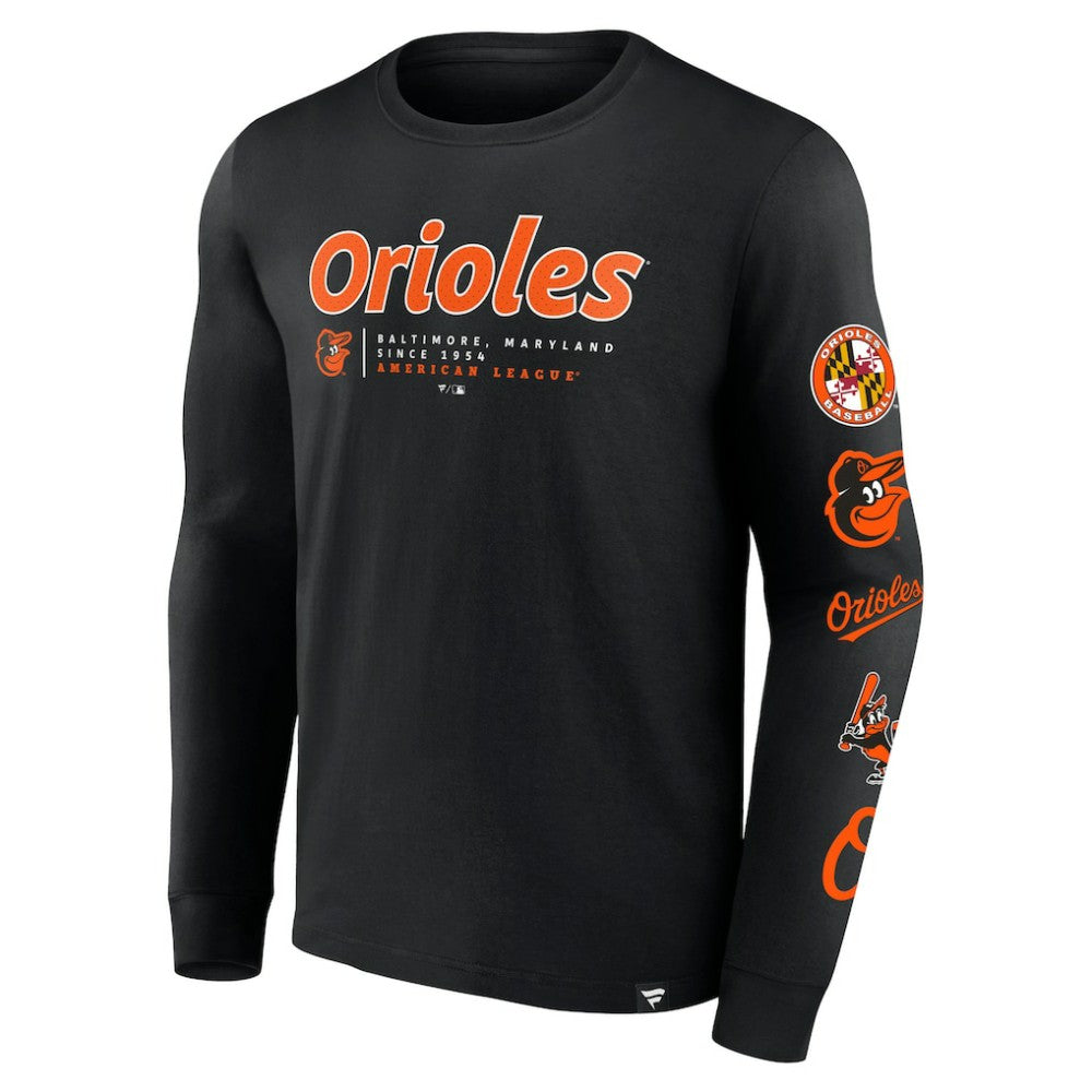 Baltimore Orioles Fanatics Strike the Goal Long Sleeve T-Shirt - MLB