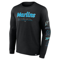 Miami Marlins Fanatics Strike the Goal Long Sleeve T-Shirt - MLB
