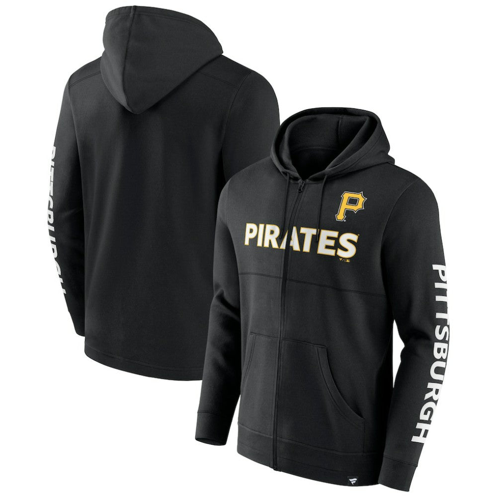 Pittsburgh Pirates Fanatics Ace Hoodie Full-Zip Sweatshirt - MLB