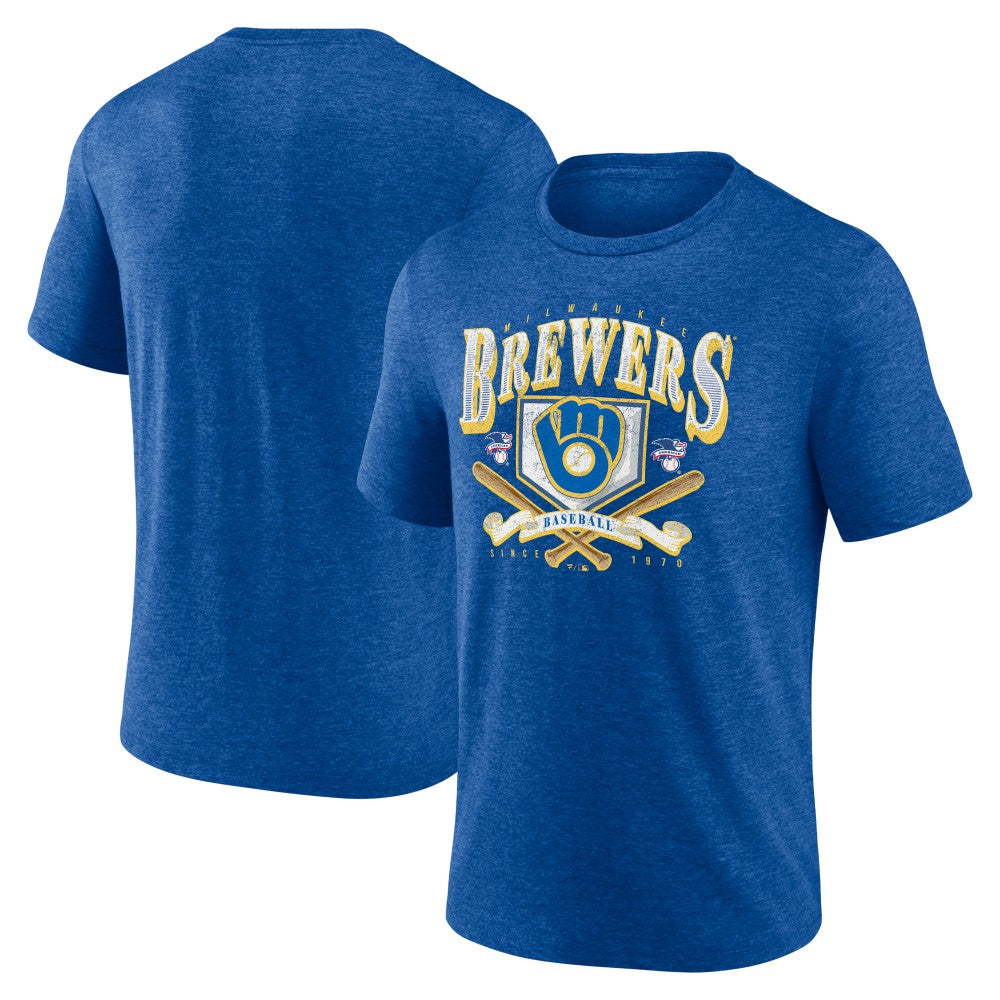 Milwaukee Brewers Fanatics Home Team Tri-Blend T-Shirt - MLB