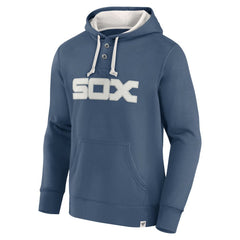 Fanatics Chicago White Sox Navy Plan for Adversity Henley Fleece Pullover Hoodie Hoodies - MLB