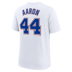 Hank Aaron Atlanta Braves Nike Cooperstown Collection Tri-Blend Name & Number T-Shirt - MLB