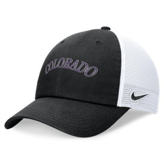 Colorado Rockies Nike Wordmark Adjustable Trucker Hat - MLB