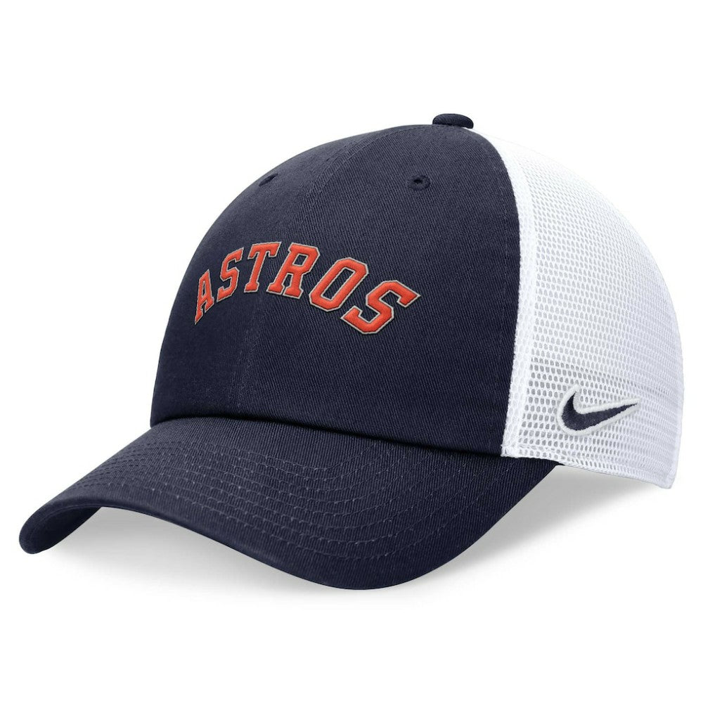 Houston Astros Nike Wordmark Adjustable Trucker Hat - MLB