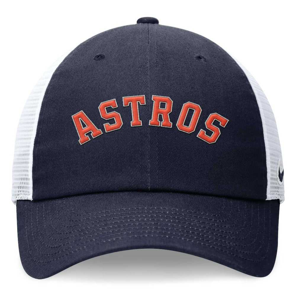 Houston Astros Nike Wordmark Adjustable Trucker Hat - MLB
