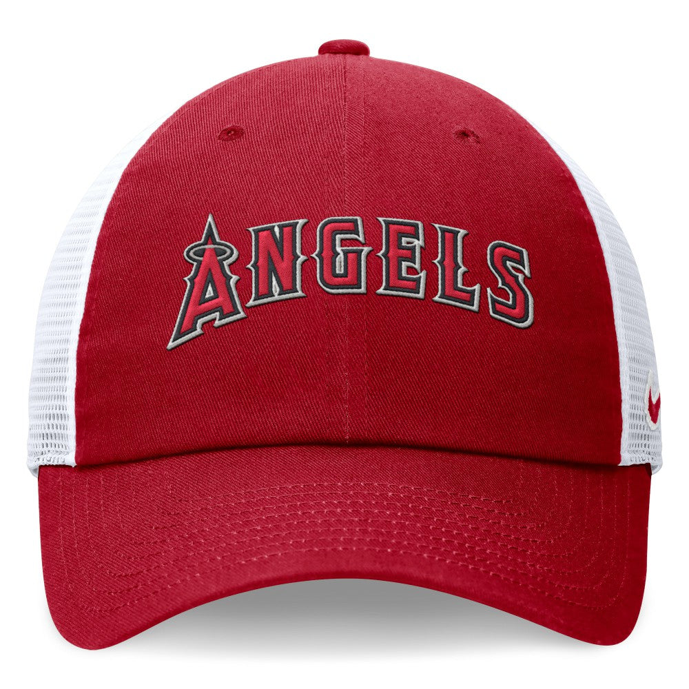 Los Angeles Angels Nike Wordmark Adjustable Trucker Hat - MLB