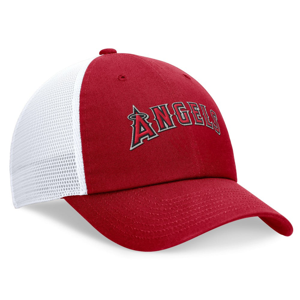 Los Angeles Angels Nike Wordmark Adjustable Trucker Hat - MLB