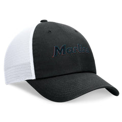 Miami Marlins Nike Wordmark Adjustable Trucker Hat - MLB